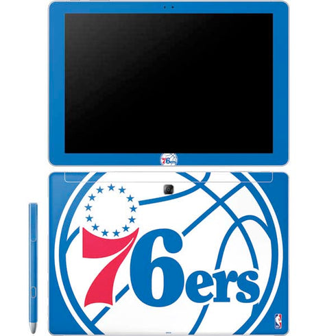 NBA Philadelphia 76ers Large Logo Galaxy Book 12in Skin